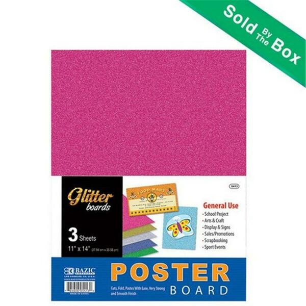 Bazic Products Bazic 11in X 14in Glitter Poster Board 3/Pack Case of 48 5413